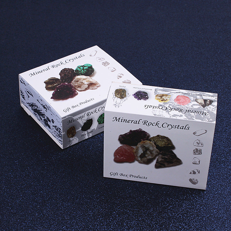 Natural Crystal Ore Mineral Gift Box Set