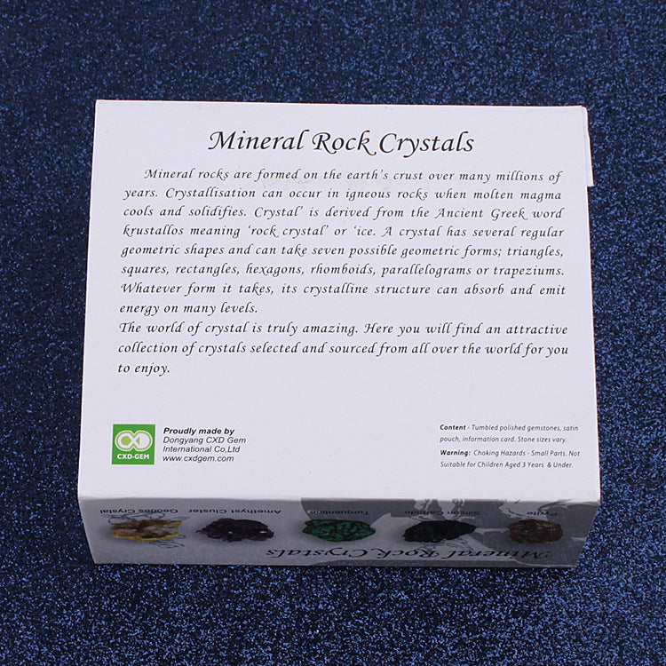 Natural Crystal Ore Mineral Gift Box Set