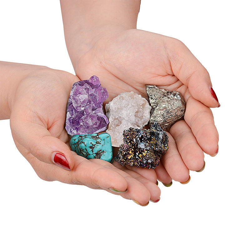 Natural Crystal Ore Mineral Gift Box Set