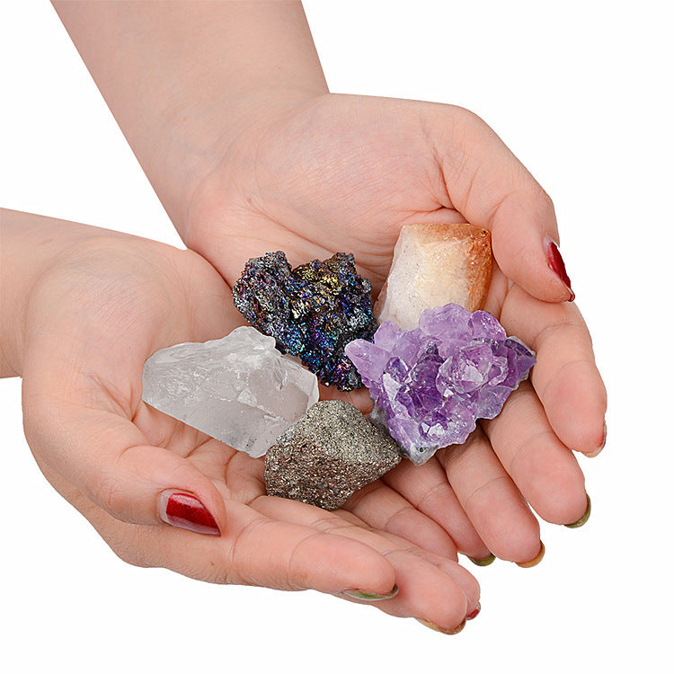 Natural Crystal Ore Mineral Gift Box Set