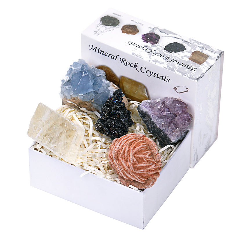 Natural Crystal Ore Mineral Gift Box Set