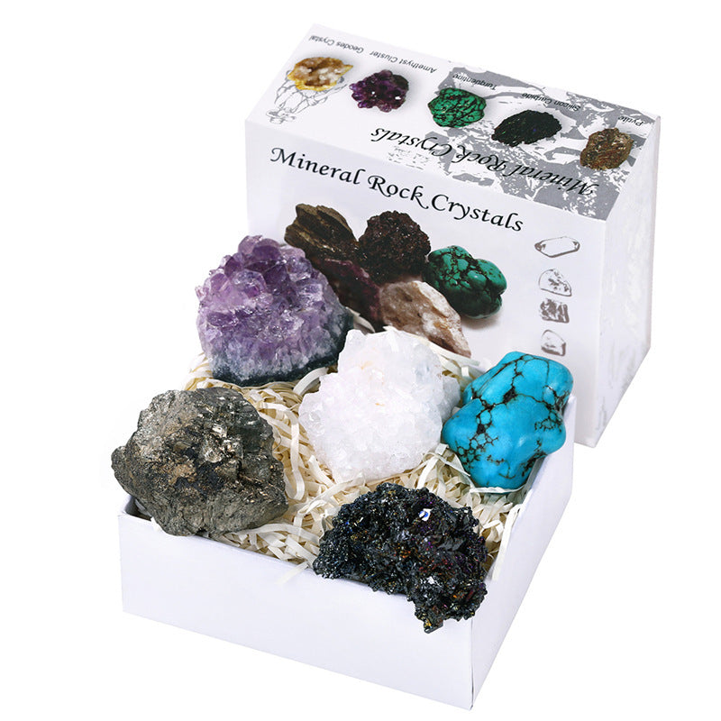 Natural Crystal Ore Mineral Gift Box Set