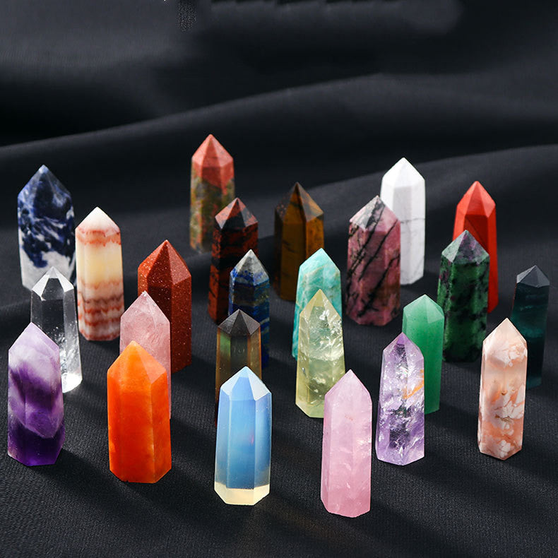 Natural Crystal Pillar Hexagonal Raw Stone