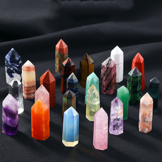 Natural Crystal Pillar Hexagonal Raw Stone