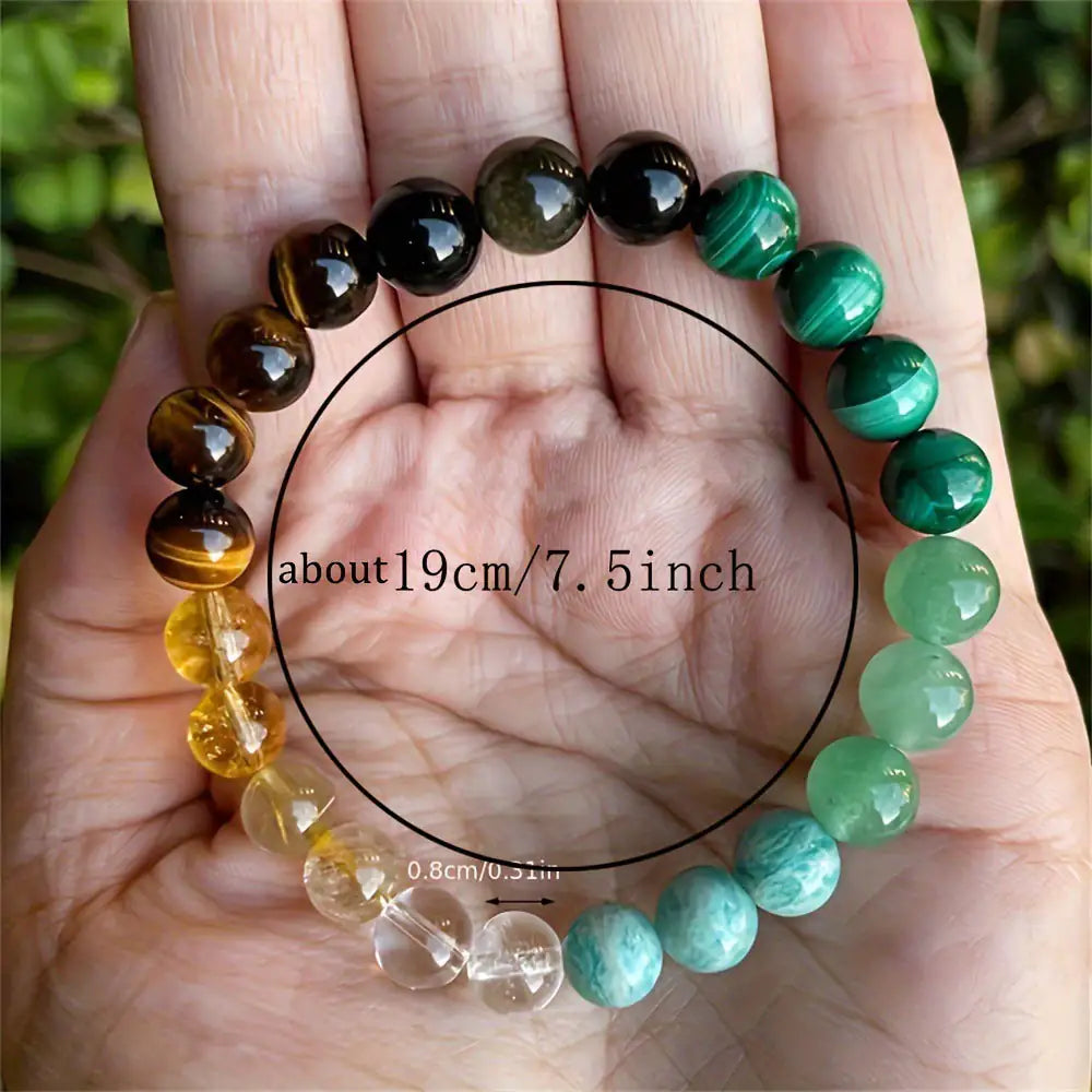 Natural Stone Citrine Dongling Malachite Bracelet