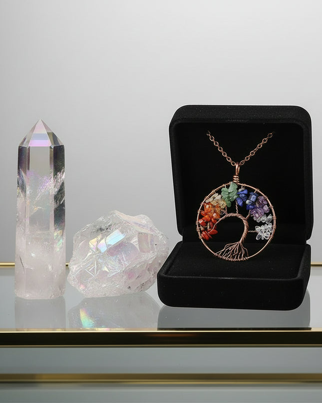 Chakra Balance Tree Pendant Necklace
