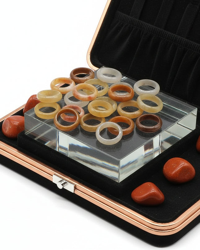 Elegant Crystal Agate Essence Ring