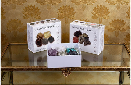 Natural Crystal Ore Mineral Gift Box Set