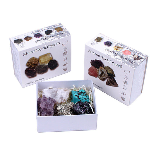 Natural Crystal Ore Mineral Gift Box Set