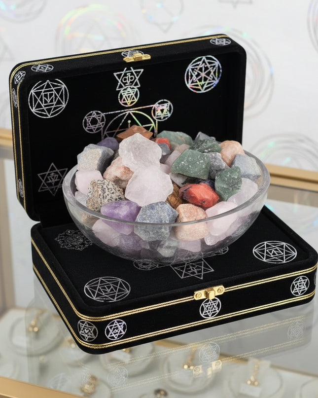 Seven Chakra Crystal Set - Raw Crystals Bulk 1 LB