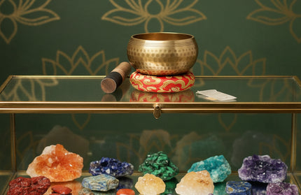 Copper Singing Bowl - Meditation Sound Healing with Striker & Cushion