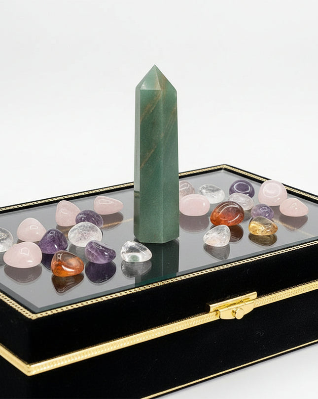 Natural Crystal Hexagonal Energy Column - Choose Your Stone & Size