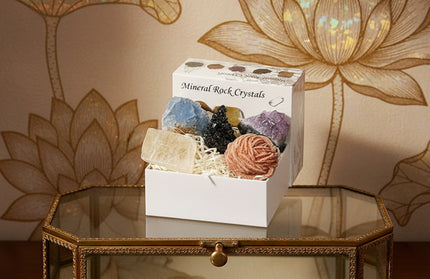 Natural Crystal Ore Mineral Gift Box Set