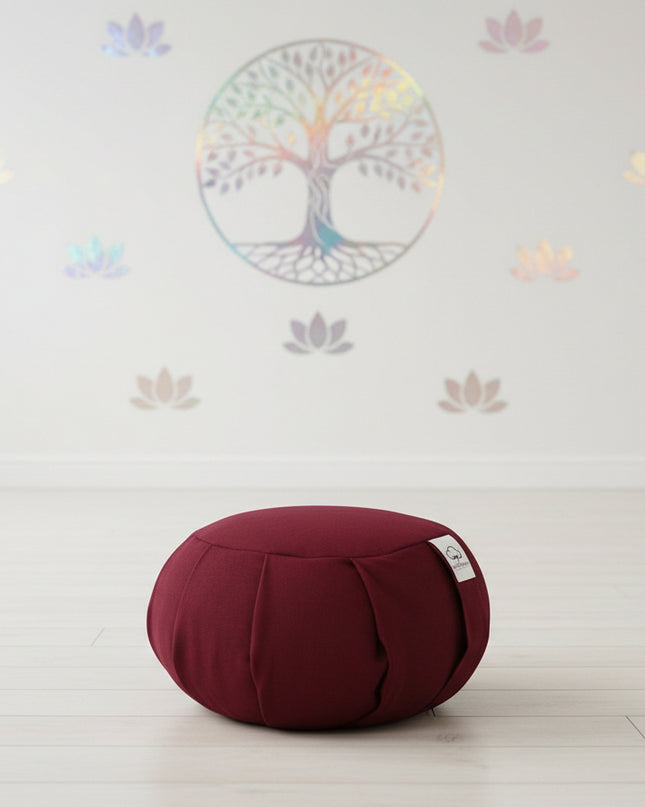 Cotton Meditation Cushion - Breathable Yoga Zafu for Comfortable Practice