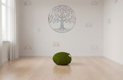 Cotton Meditation Cushion - Breathable Yoga Zafu for Comfortable Practice