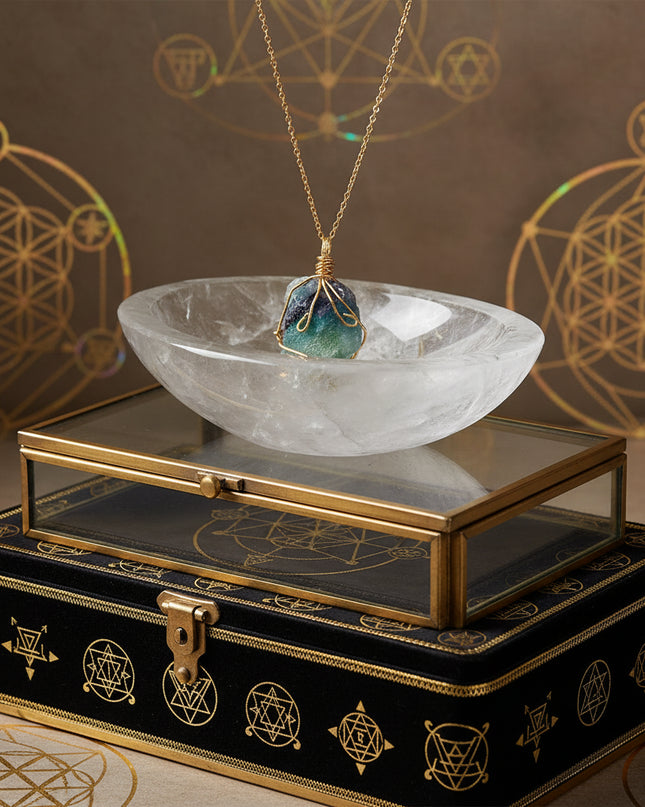 Natural Gemstone Necklace: Chakra Stone Pendant Energy Healing Crystal