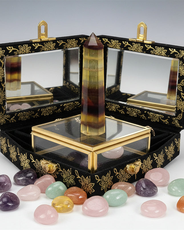 Natural Crystal Hexagonal Energy Column - Choose Your Stone & Size