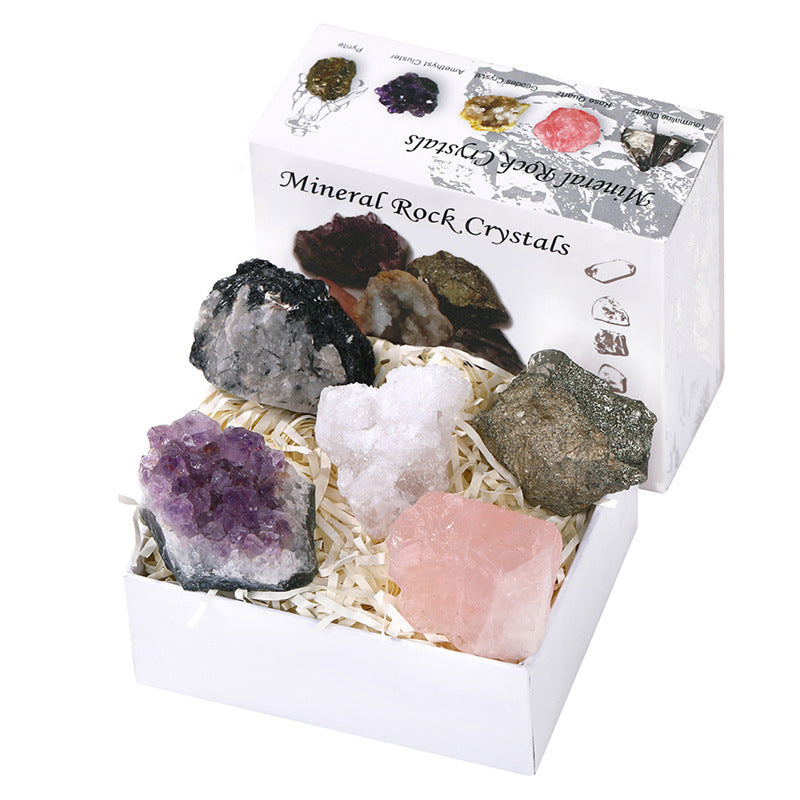 Natural Crystal Ore Mineral Gift Box Set