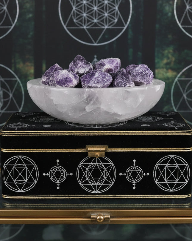 6PCS Amethysts Crystals /with Jar: Natural Rough Crystal Stones