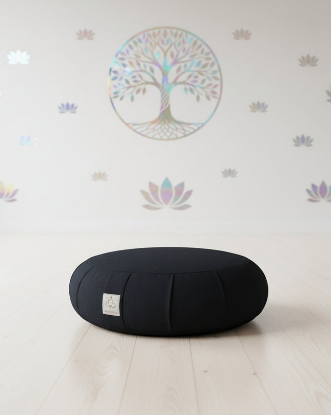Cotton Meditation Cushion - Breathable Yoga Zafu for Comfortable Practice