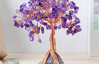 Amethyst + amethyst gravel / 4cm pyramid flower tree