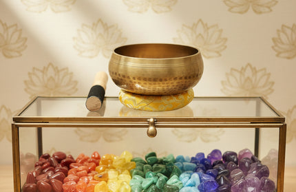 Copper Singing Bowl - Meditation Sound Healing with Striker & Cushion