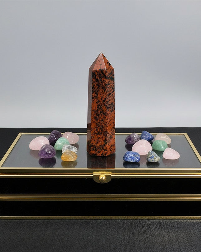 Natural Crystal Hexagonal Energy Column - Choose Your Stone & Size