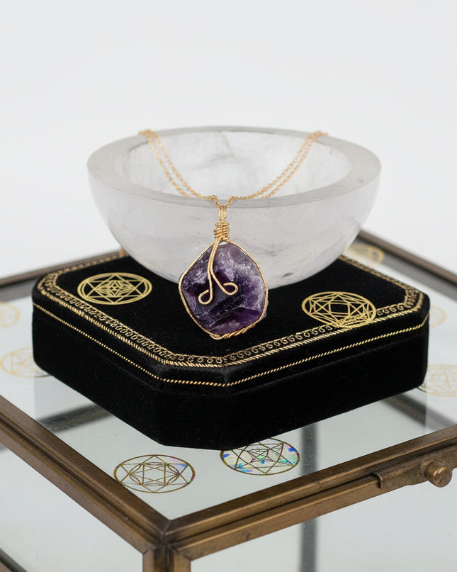 Natural Gemstone Necklace: Chakra Stone Pendant Energy Healing Crystal