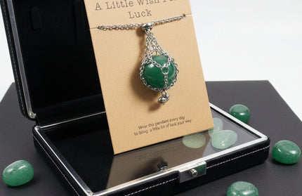 Natural Crystal Heart Cage Pendant - Choose Your Healing Stone Necklace