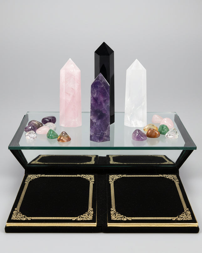 Natural Crystal Hexagonal Energy Column - Choose Your Stone & Size