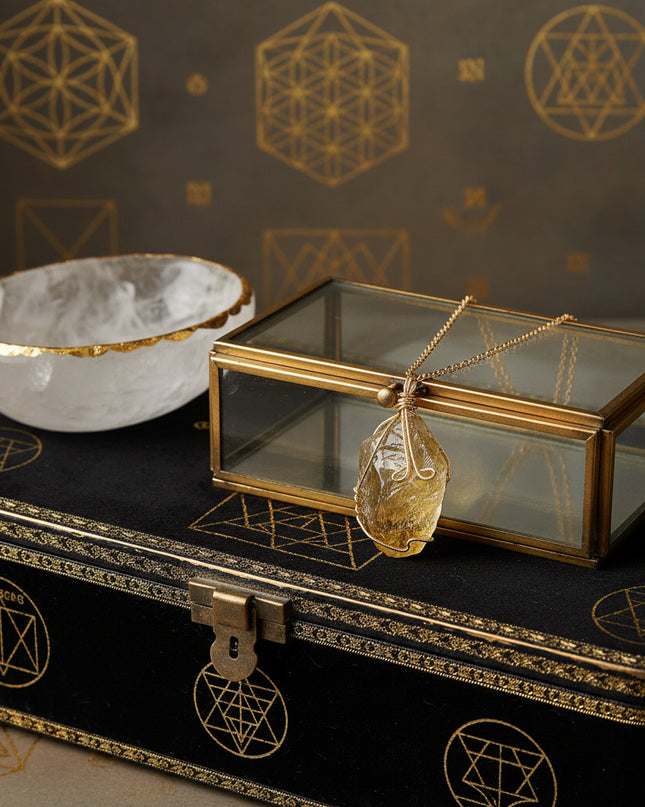 Natural Gemstone Necklace: Chakra Stone Pendant Energy Healing Crystal