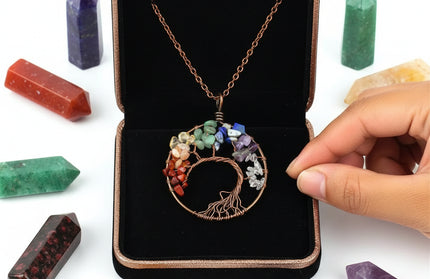 Chakra Balance Tree Pendant Necklace
