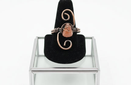 Copper Stone Crystal S-Ring