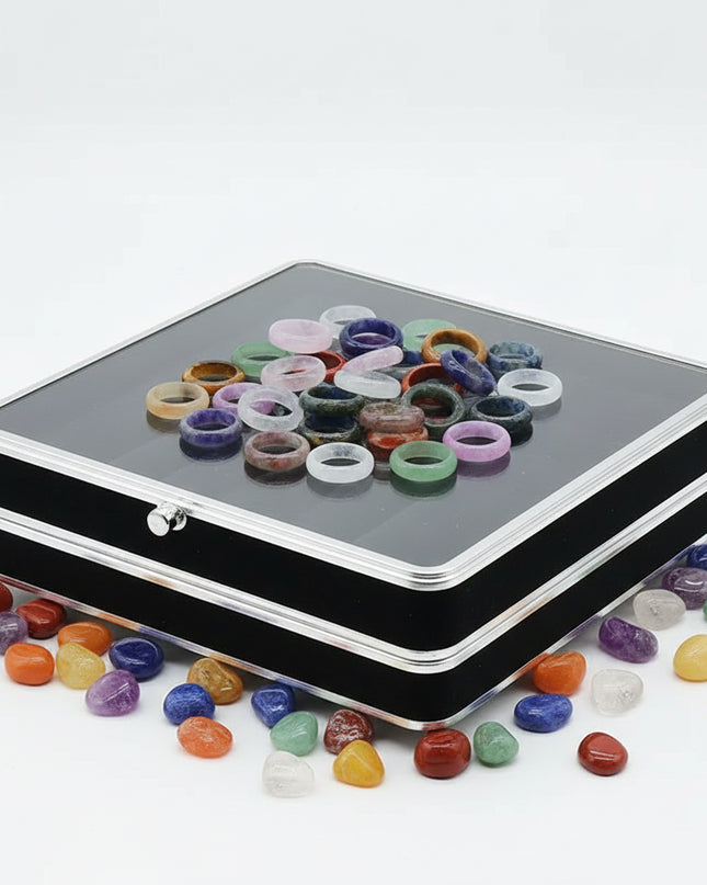 Elegant Crystal Agate Essence Ring