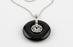 Black Agate Chain / Pure Natural / New