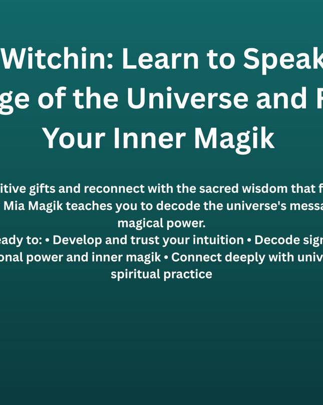 Intuwitchin: Learn to Speak the Language of the Universe and Reclaim Your Inner Magik - Paperback