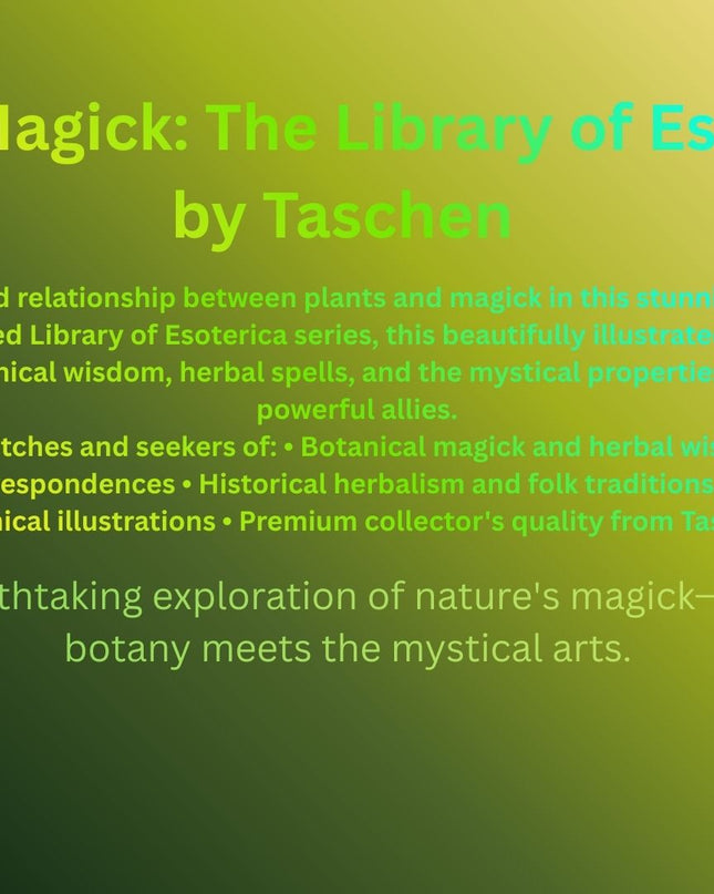Plant Magick. the Library of Esoterica - Hardcover