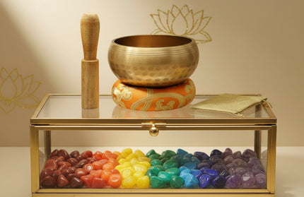 Copper Singing Bowl - Meditation Sound Healing with Striker & Cushion