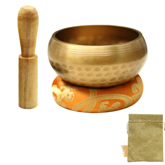 Copper Singing Bowl - Meditation Sound Healing with Striker & Cushion