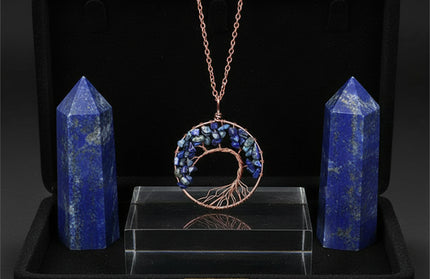 Chakra Balance Tree Pendant Necklace