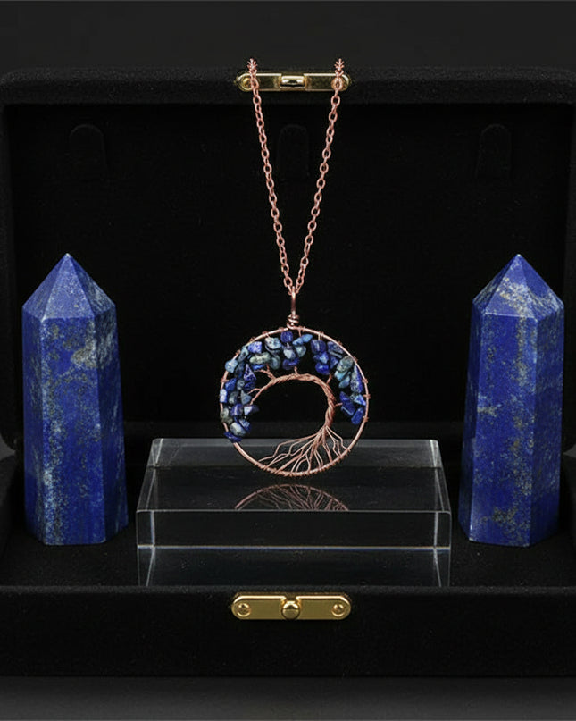 Chakra Balance Tree Pendant Necklace