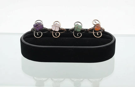Copper Stone Crystal S-Ring