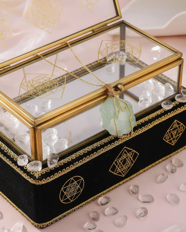 Natural Gemstone Necklace: Chakra Stone Pendant Energy Healing Crystal