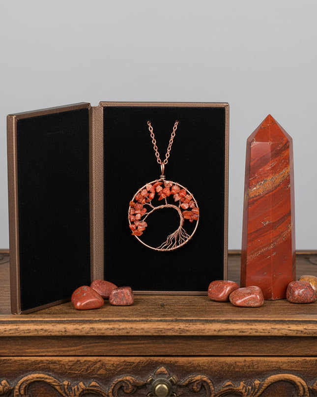 Chakra Balance Tree Pendant Necklace