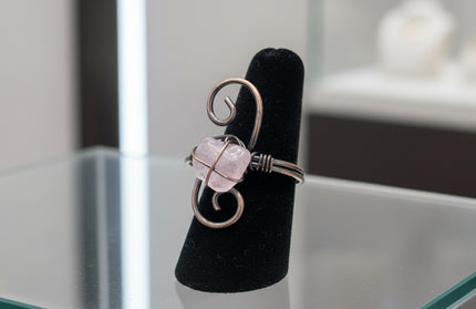 Copper Stone Crystal S-Ring