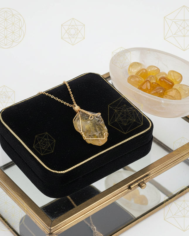 Natural Gemstone Necklace: Chakra Stone Pendant Energy Healing Crystal