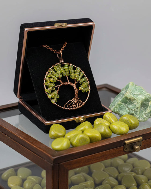 Chakra Balance Tree Pendant Necklace