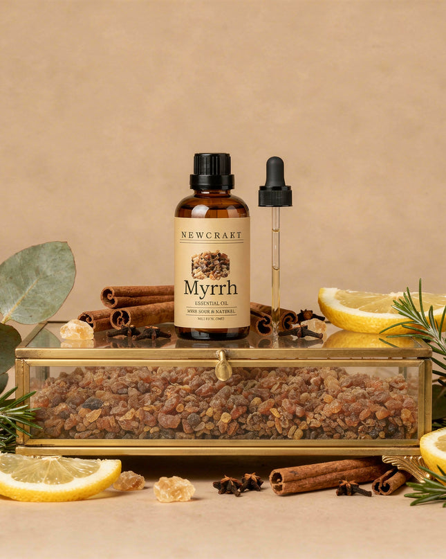 Pure Myrrh Essential Oil – 100% Natural Aromatherapy Oil (1 fl oz)