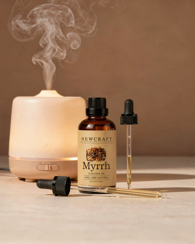 Pure Myrrh Essential Oil – 100% Natural Aromatherapy Oil (1 fl oz)