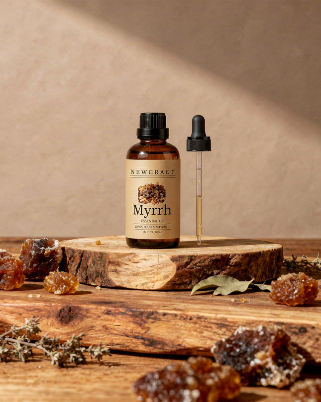 Pure Myrrh Essential Oil – 100% Natural Aromatherapy Oil (1 fl oz)
